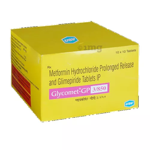 Glimepiride 3 mg+ Metformin 850 mg