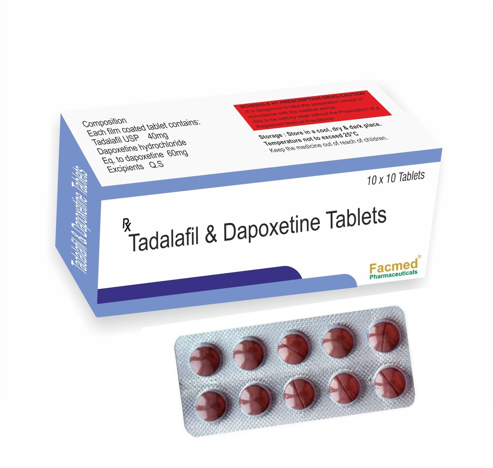 Cialis with Dapoxetine 40 mg/ 60 mg